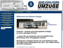 Tablet Screenshot of kuehlhorn-umzuege.de